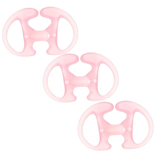 Happyyami 3 Pack Reusable Earplugs Silicone Ear Molds for Earphones Comfortable Ergonomic Design