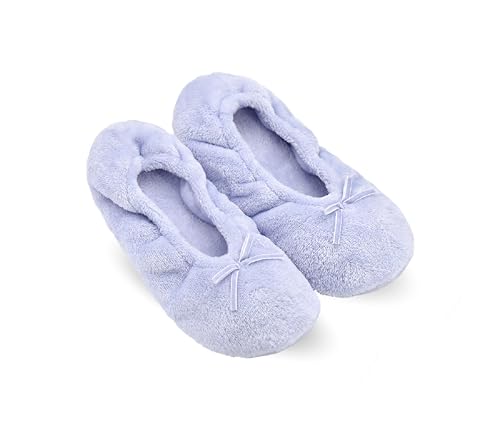 Image of Panda Bros Women's Ballerina Slipper Socks - One Pair Anti-Skid Comfy Warm Ballet Style House Slippers for Indoor Home, Winter, Wedding, and Birthday Gifts for Women