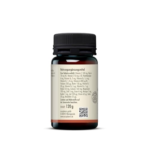 Multi Vitamin + Mineral-Tabletten | Mit wichtigen Vitaminen und Mineralstoffen A-Z | 100 Kapseln