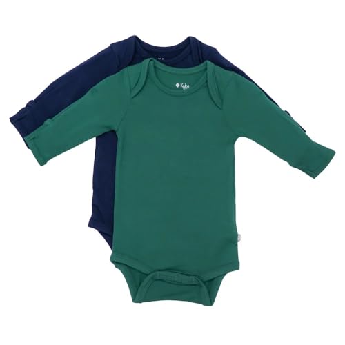 Image of KYTE BABY Rayon made from Bamboo Long Sleeve Baby Bodysuits, 2-Pack