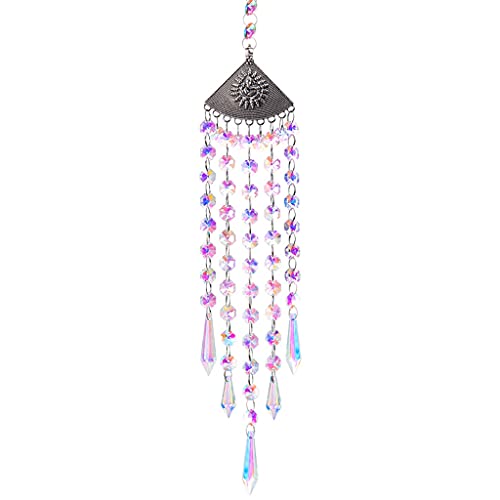 Lustre décor cloche à vent en cristal pour illuminer votre véranda