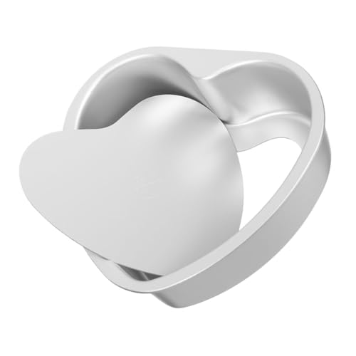 TOYANDONA Molde para Pasteles Forma de Corazón Molde Metálico para Hornear Pasteles de Aleación de Aluminio para Hornear Cocina o Eventos Especiales