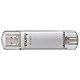 Hama 16GB USB-Speicherstick mit USB 3.0&USB 3.1-Type-C (2-in-1 USB-Stick, z.B. für Android Handy, Tablet, Computer, Notebook, MacBook, OTG, 40MB/s) USB-Typ-C Handy-Stick, Doppel Memory-Stick Silber