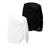 Photo Gallery zczfv sarong da spiaggia da donna, 2 pezzi, pareo in chiffon, abbigliamento da spiaggia, gonna corta, pareo da donna, abbigliamento da spiaggia, vacanze, nuoto, accessori da spiaggia, nero e bianco Photo Gallery zczfv sarong da spiaggia da donna, 2 pezzi, pareo in chiffon, abbigliamento da spiaggia, gonna corta, pareo da donna, abbigliamento da spiaggia, vacanze, nuoto, accessori da spiaggia, nero e bianco