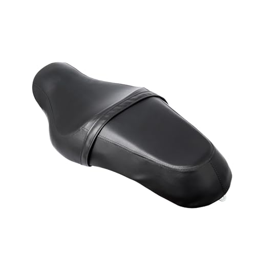 Cojín de asiento cuero negro con acolchado ergonómico reductor de vibraciones Sportster 48