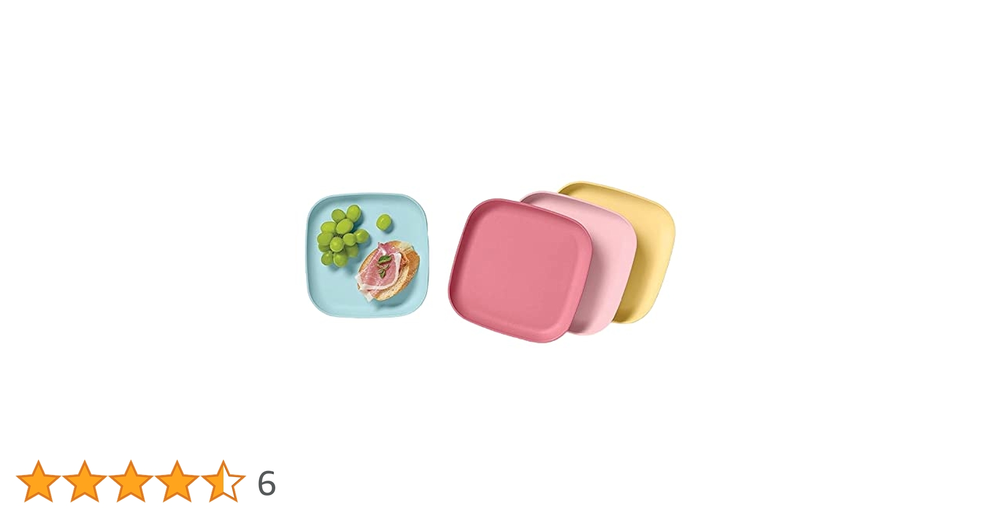 Amazon.co.jp: Tupperware 8インチ スクエアプレートセット 4