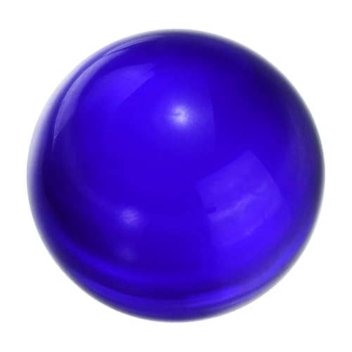 sourcing map 30mm/1.2 Crystal Sphere Ball Glass Solid Decorative Sphere Crystal Ball Prop Ornament for Feng Shui Divination Fortune Telling Tabletop Fountain Decoration, Dark Blue