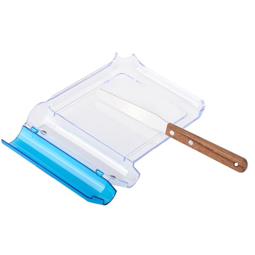 Medarchitect Right Hand Pill Counting Tray with Spatula (Clear - Wood Handle)