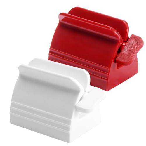 MAGICLULU Exprimidor de Pasta de Dientes Plástico 2 Piezas Tamaño Grande, Dispensador Práctico para Tubos, Ungüentos y Cosméticos, Adecuado para Baño Infantil y Uso Diario