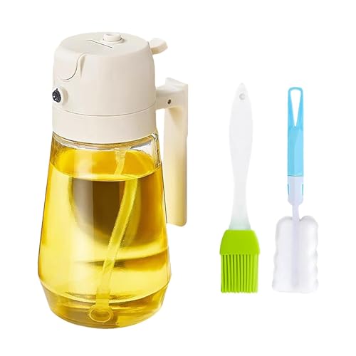 Pulverizadores y dispensadores de aceite, Botella de spray de aceite de cocina - Botella de aceite dispensador de aceite de cocina multifuncional para cocinar | Botella de spray de vidrio Botella