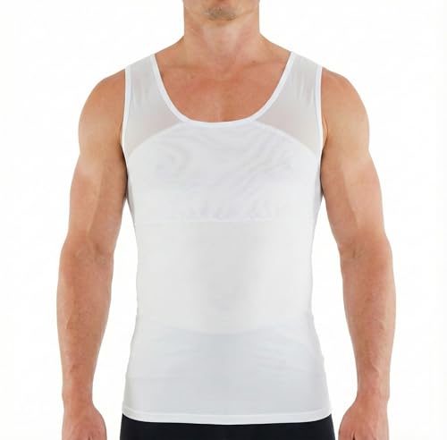 11 Best Shapewear for Men for a Slimmer Shape in 2025 13 Esteem Apparel Original Men's Chest Compression Shirt to Hide Gynecomastia Slimming Shapewear (White, Medium)
