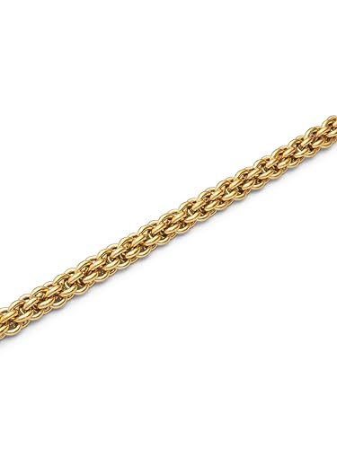 Bracelet Big Rope SINGULARU en acier et finition plaqué or 18Kt
