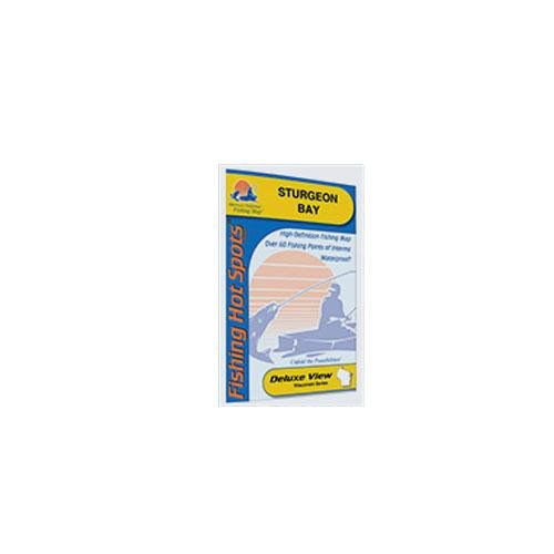 The Reel Shot Sturgeon Bay Fishing Map (Wisconsin Series) - Yellow, Recreation, Matte Finish