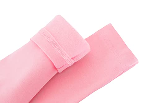 Image of Lilax Girls' Basic Long Sleeve Mock Turtleneck Cotton T-Shirt