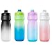 Outdoor Cycling Sports Water Bottle 650ml Grip Large Capacity Bicycle Water Kettle Squeeze Type Sports Bottle Gradient Color