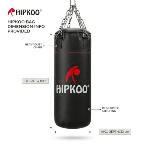 Hipkoo Sports 4 Feet Black Punching Bag - Image 5