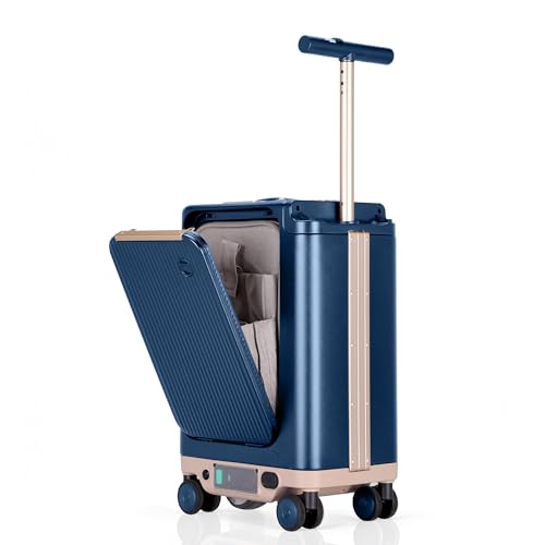 Smart Electric Rideable Suitcase Scooter, Airline-Approved Carry On Luggage 22"x14"x9",