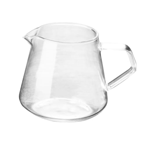 COLLBATH Transparentes Glas-kaffeekännchen Mit Ergonomischem Griff Vielseitiger Vielseitiger Glaskessel Für Heiße Und Kalte Getränke Geeignet Für Teehaus Zuhause Und Catering