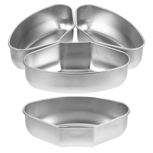 JECOMPRIS Bandejas para Cocinar al Vapor en Acero Inoxidable, 4 Piezas Diseño en Forma de Abanico, Aptas para Ollas, Hornos y Freidoras de Aire, Vaporera Versátil para Verduras, Arroz