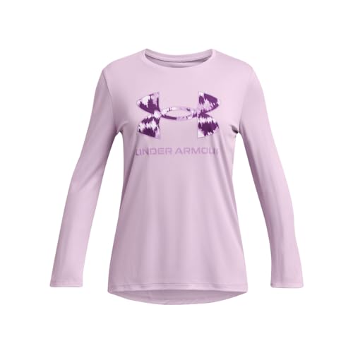 Image of Under Armour Girls' Tech Big Logo Printed Long Sleevedisc