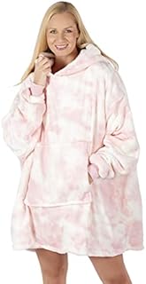 viceroy bedding TIE DYE Oversized Hoodie Blanket Women Ultra Plush Fleece with Soft Sherpa Reversible Warm Cosy Comfy Wearable Hooded Giant Sweatshirt Throw Girls Adults Men Boys Kids Big Pocket