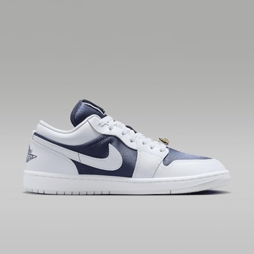 Jordan Air 1 Low SE Women's Shoes (FZ8778-044, Football Grey/White/Gym Red/Midnight Navy)3