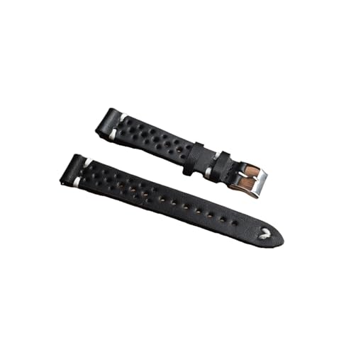 [�R�E����] MENKEG ���U�[���v�X�g���b�v 18mm 19mm 20mm 22mm �u���X���b�g ���E�����v�o���h �����Y�r(Black wh line,18mm)