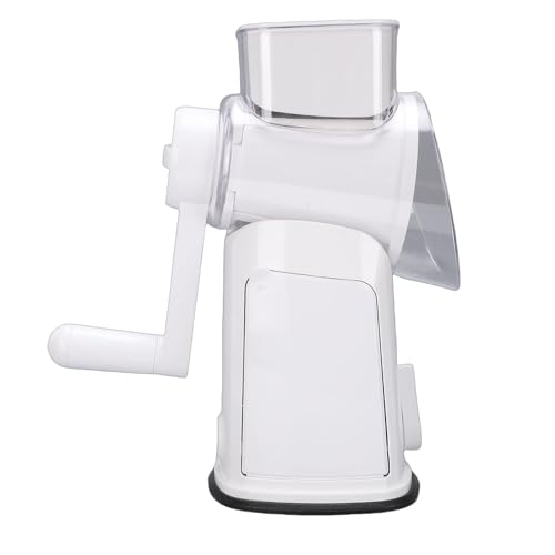 Rallador rotatorio con mango y 10 cuchillas blanco miniatura 4