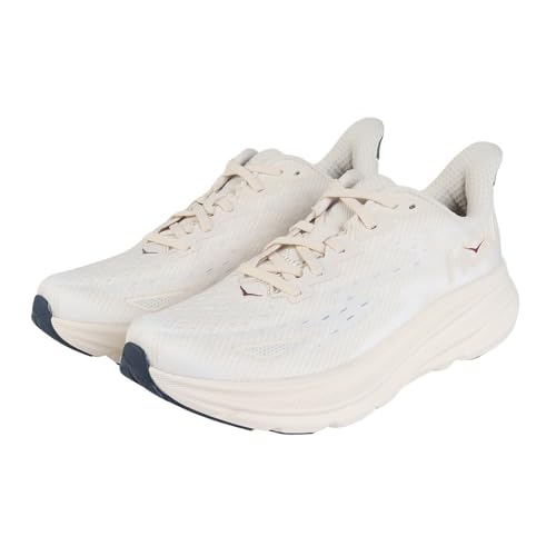Hoka Men's Clifton 9 Sneaker, Oat Milk/Alabaster,...