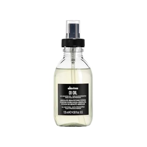 Davines OI Oil | Weightless Hair Oil Perfect for Dry Hair, Coarse & Curly Hair Types | Anti-Frizz for Soft, Shiny Hair | 135 ml (4.56 Fl Oz) Cover