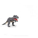 LOKLNEYK Building Block T-Rex Dinosaur Model Set, 990 Pieces, Grey and Red, Plastic Construction Toy, 28 x 13 x 16 CM, Educational Creative Building Kit, Ages 14+