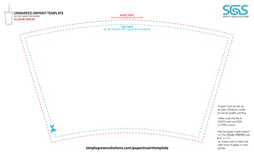 Simple Green Solutions - Customizable Paper Insert Acrylic Double Wall Cup for Cold Drinks, Clear Reusable Cups with Lids & Straws, Insulated Plastic Tumblers with Lids & Straw, Acrylic Tumblers, 16oz