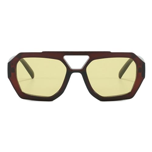 willochra Vintage Square Sunglasses for Men Fashion 2024 Retro Double Bridge Male Sun Glasses Eyewear Trendy Shades2