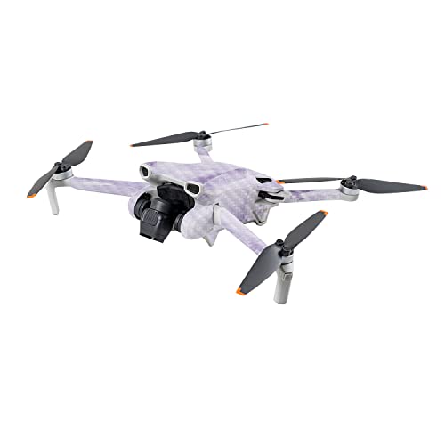 Image of MightySkins Carbon Fiber Skin Compatible with DJI Mini 3 - Round Amethyst | Protective, Durable Textured Carbon Fiber Finish | Easy to Apply | Made in The USA