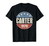 39th President Jimmy Carter 1924 2024 USA Flag 1976 Retro T-Shirt