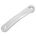 Juego de bielas para bicicletas, aleación de aluminio para bicicleta de 170 mm, accesorio de repuesto para brazo de biela de cadena única izquierda para bicicleta, bicicleta de montaña(Rhombic-Plata)
