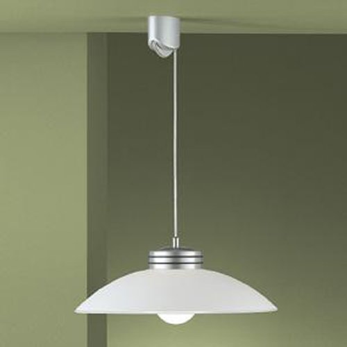 Preisvergleich Produktbild Boehmer 11127 Pendelleuchte 1x E27 G95 100 Watt titan / silber