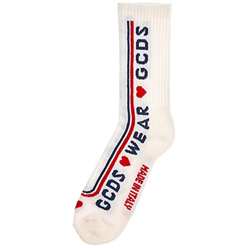 GCDS men socks bianco3