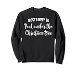Photo Gallery sbirciate sotto merry christmas tree celebration donne vacanza felpa Photo Gallery sbirciate sotto merry christmas tree celebration donne vacanza felpa