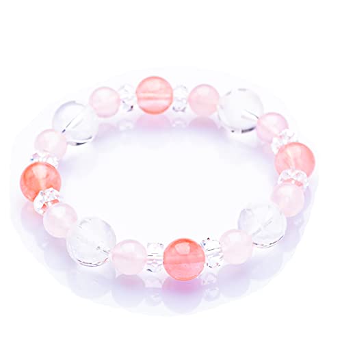 [京珠堂] パワーストーン ブレスレット レディース 四神 水晶 天然石 金運 恋愛運 厄除け (ローズクォーツ)のサムネイル