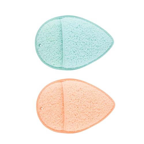 BETOOKY Esponjas Limpiadoras Faciales de Poliuretano 2piezas para Exfoliación y Uso Diario, Forma, Ideales para Sensible y Rosácea