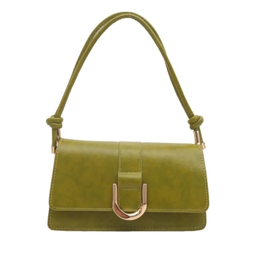 Ruarby Bolso cruzado único negro accesorio de moda para mujeres modernas, práctico bolso de hombro con herrajes, Green