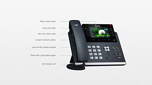 Teléfono Yealink T46G SIP POE Bundle con Fuente de Poder miniatura 3