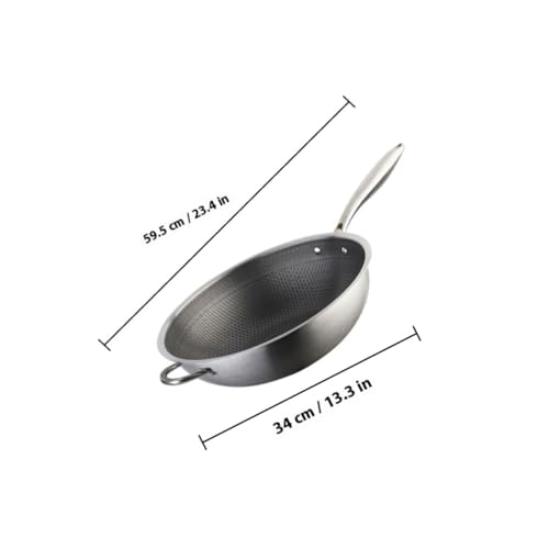 Wok de Acero Inoxidable con Mango Dobles y Diseño Hexagonal miniatura 2