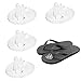Gel Pad per Scarpe a Flip-Flop, Solette in Gel per Inserti Pad, Cuscinetti in Silicone Trasparente, 2 paia Cuscini in gel per flip flop in morbido silicone Flip Flop cuscinetto in gel per sandali