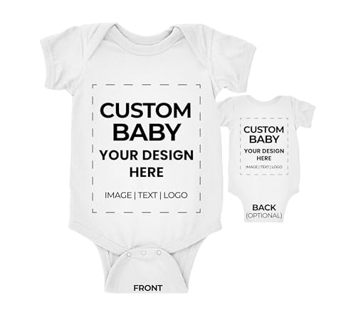 APPARELYN Custom Baby Bodysuit Unique Personalized Design for Newborns Ideal Gift for Baby Showers or First Birthdays