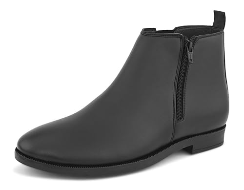 Image of FENTACIA Leather Chelsea Boots for Men | Men Ankle Slipon Boots