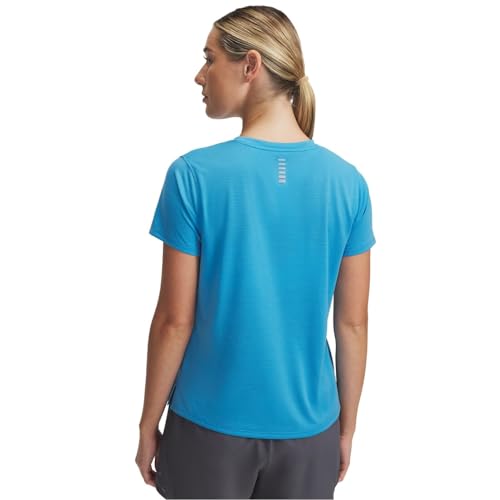 Under Armour Damen Launch Short Sleeve Shirt Blau M – Ansicht 2