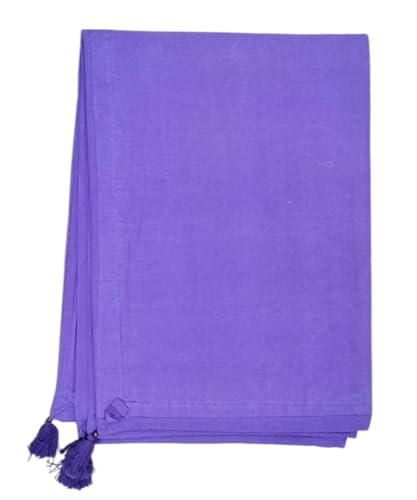 Image of Ekam Art Embroidery Cotton Patchwork Tapestry Cotton Wall Decor Hanging Tapestries 40 x 60 Inch (Purple)