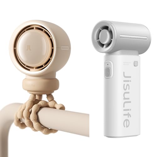 Image of JISULIFE Baby Stroller Fan Portable & Portable Handheld Turbo Fan